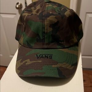 Vans Green and Brown Camo Cap